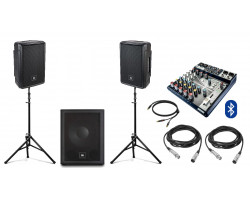 Акустическая система JBL IRX108BT с сабвуфером + микшер | 800Вт